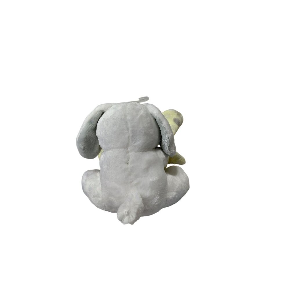 Little Beginnings Plush Puppy Lovey Comfort Security Blanket Yellow/Gray Polka - Picture 3 of 8